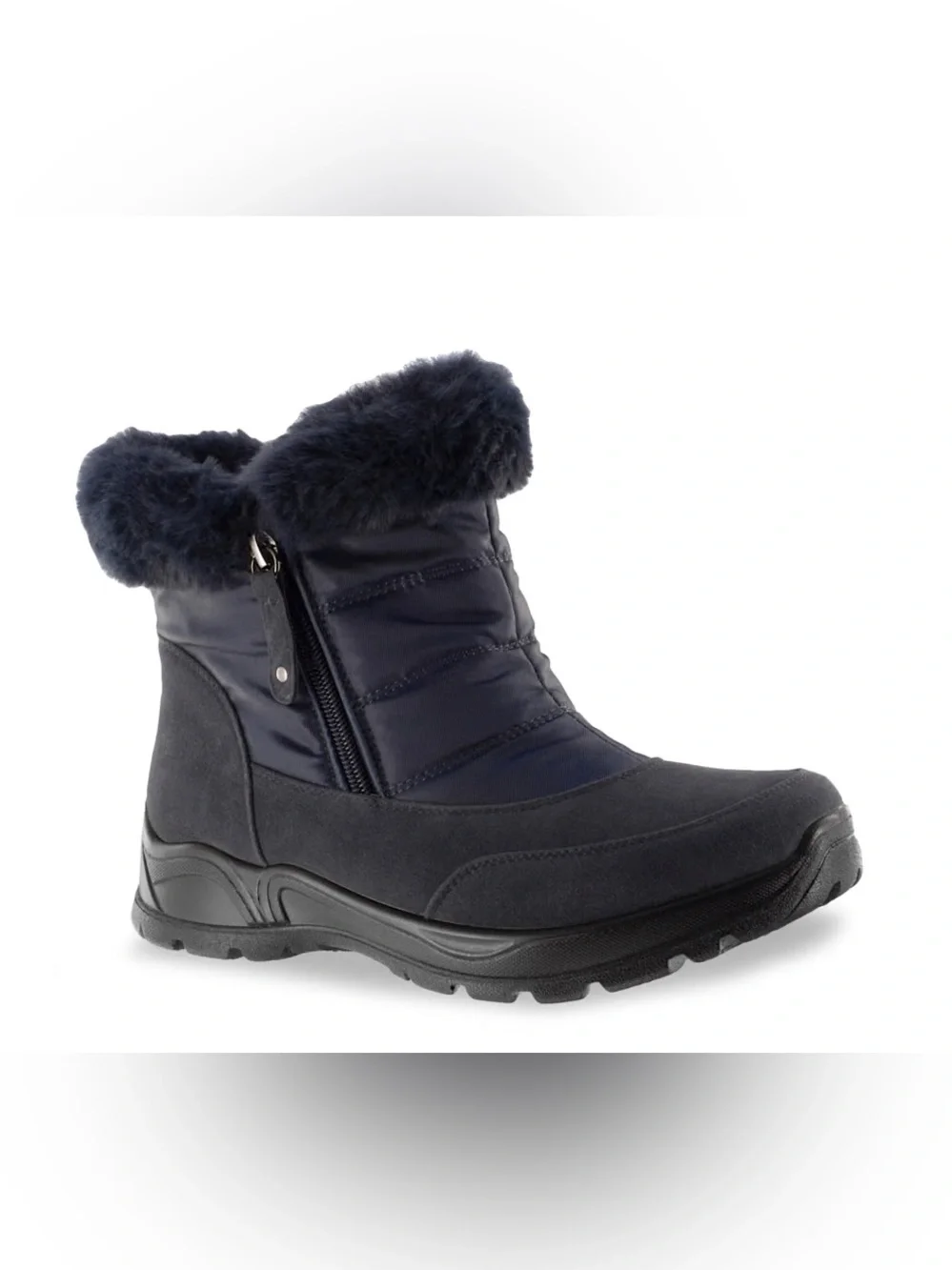 EASY STREET WIDE FROSTY SNOW BOOT NAVY